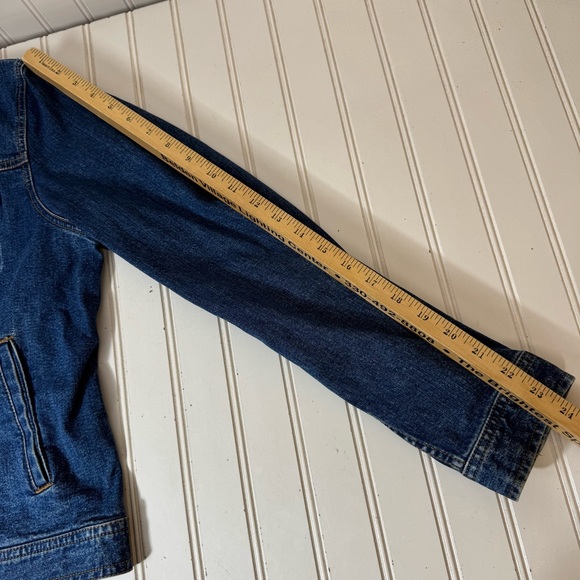 Lauren Jeans Co. Ralph Lauren Jean Jacket Women's Large Blue Trucker Denim - Picture 7 of 14